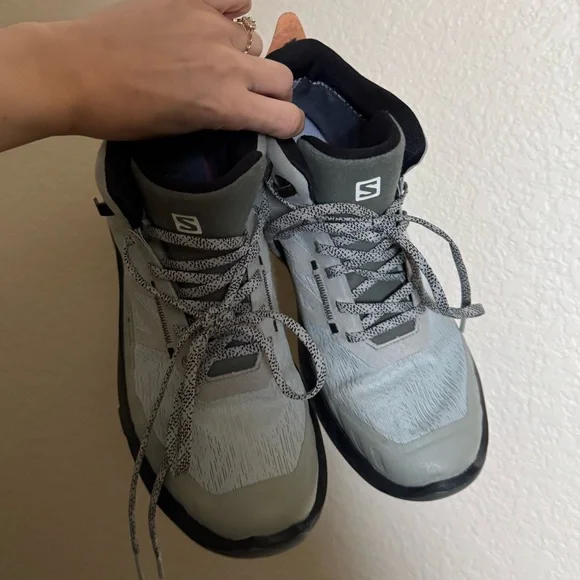 Salomon Outpulse Mid GTX Hiking Boots Men's 7.5 Womens 8.5 Grey - Picture 8 of 12